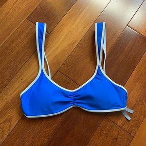 NWOT Aerie Scoop Neck Royal Blue Bikini Top